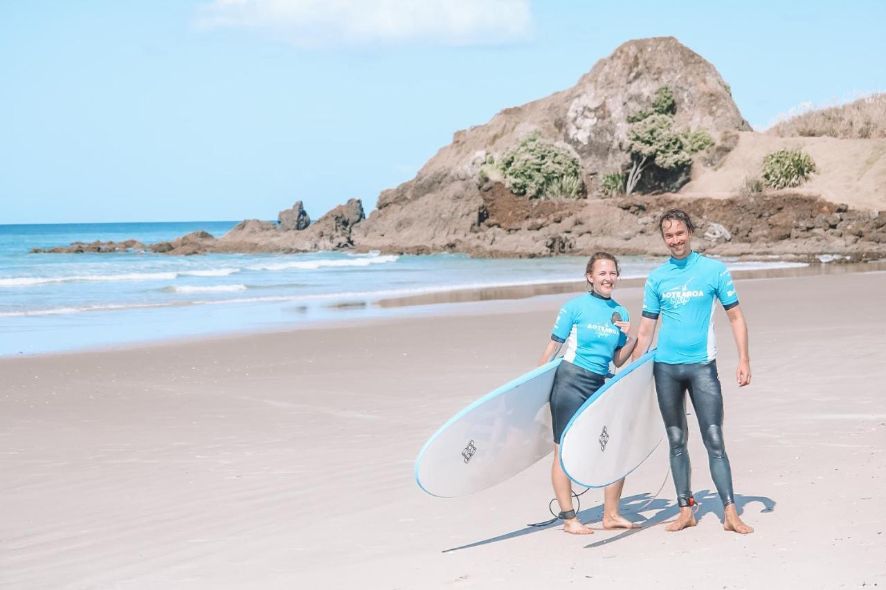 Отель Aotearoa Surf Eco Pods Te Arai Экстерьер фото